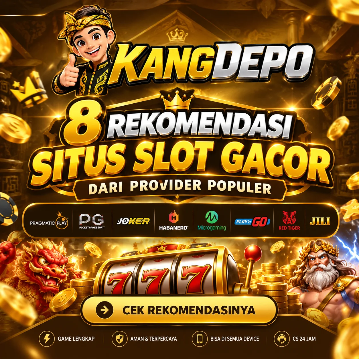 KANGDEPO: 8 Rekomendasi Situs Slot Gacor dari Provider Populer